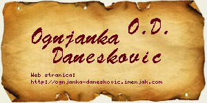 Ognjanka Danesković vizit kartica